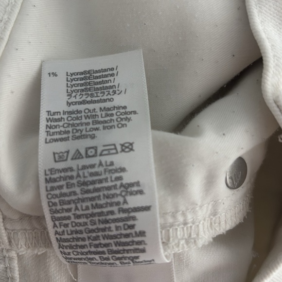 Madewell white denim shorts. Size 30 - Picture 6 of 12